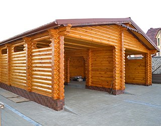 Дерев'яний гараж